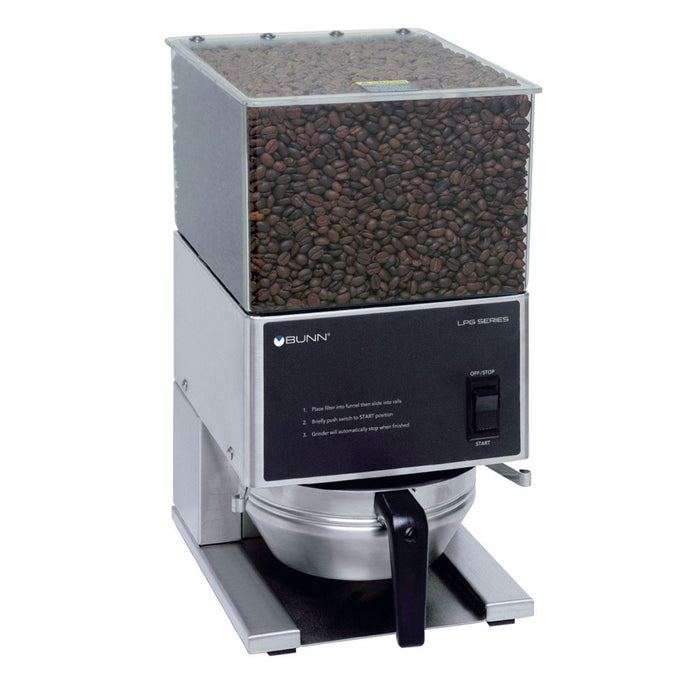 BUNN LPG, Low Profile Portion Control Coffee Grinder with 1 Hopper